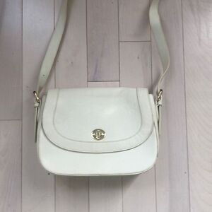 Ora Delphine Single Strap Crossbody Saddle Bag White Leather Adjustable Strap